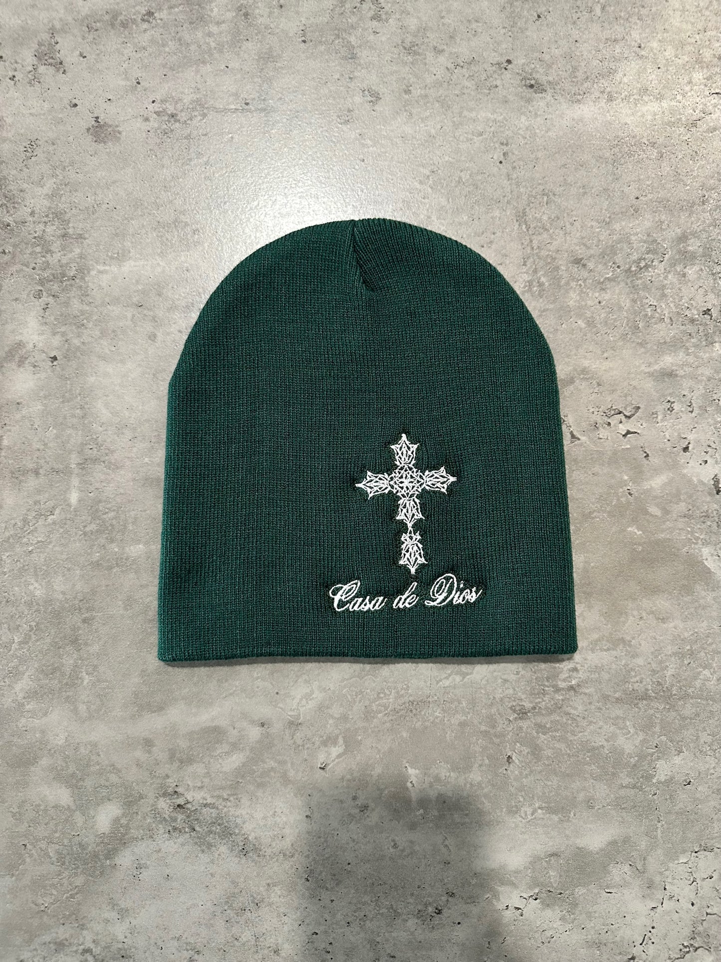 Green Casa Skully Beanie.